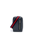 GUCCI GG BLACK SLING BACKPACK GG SUPREME CANVAS BLACK SHW