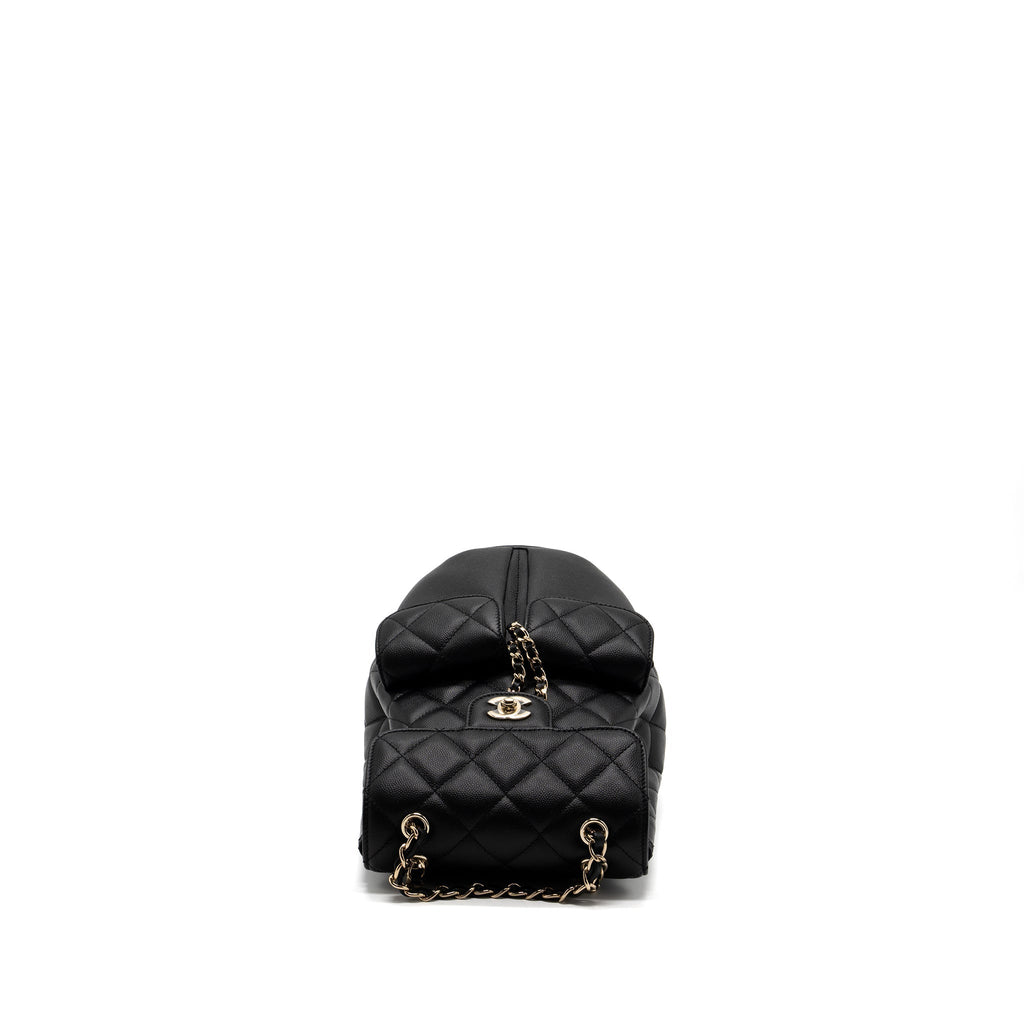 CHANEL 22S MINI BACKPACK CAVIAR BLACK LGHW(MICROCHIP)