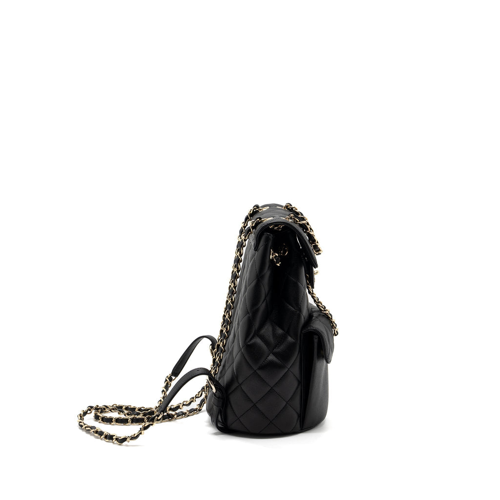 CHANEL 22S MINI BACKPACK CAVIAR BLACK LGHW(MICROCHIP)