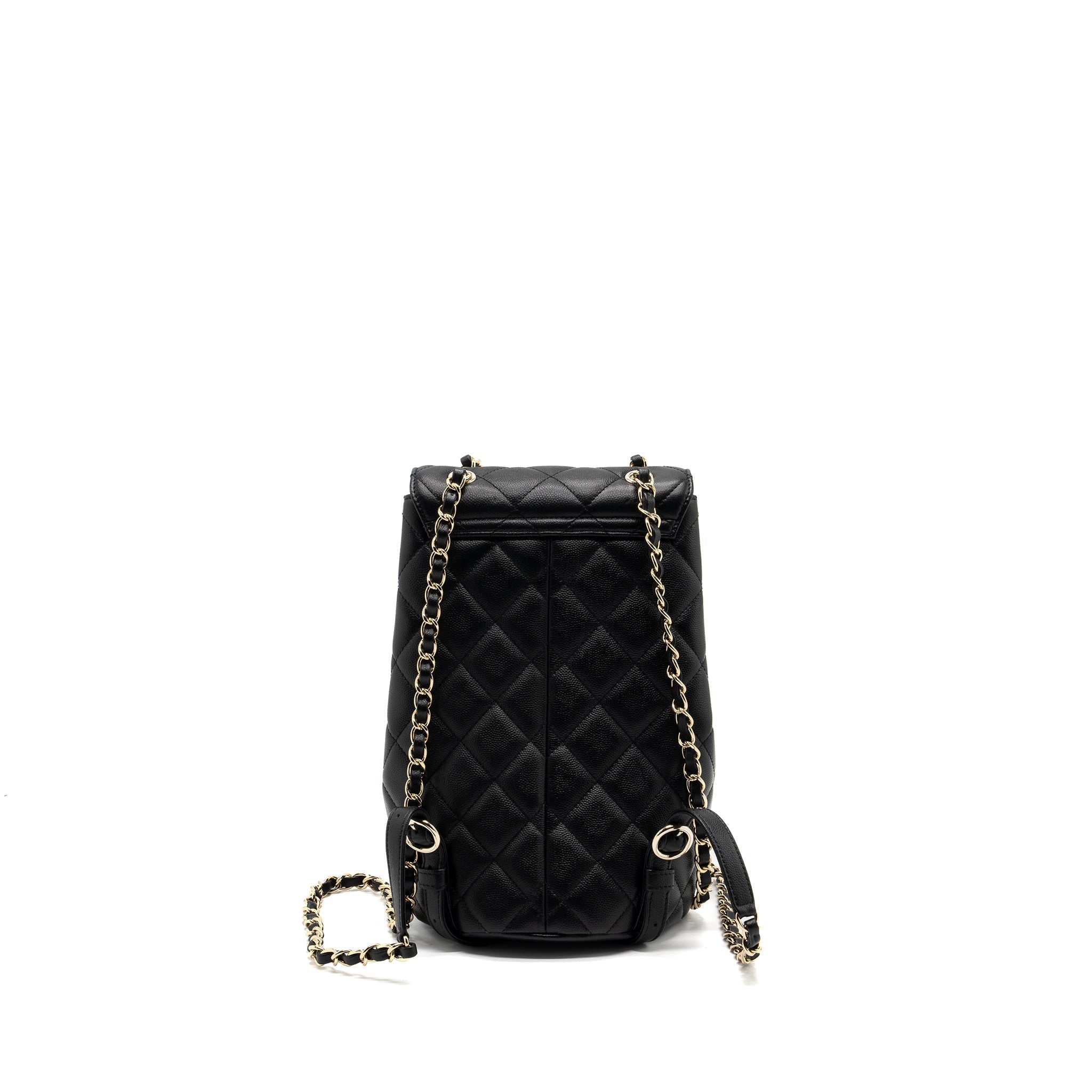 CHANEL 22S MINI BACKPACK CAVIAR BLACK LGHW(MICROCHIP)