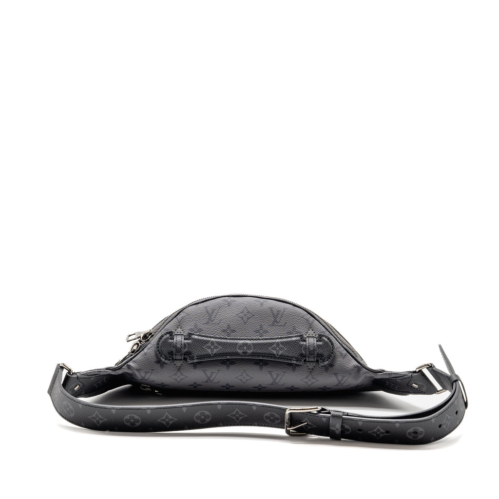 LOUIS VUITTON X YAYOI KUSAMA REVERSE MONOGRAM ECLIPSE MAXI BUMBAG CANVAS GREY/ MULTICOLOUR DARK SILVER HARDWARE