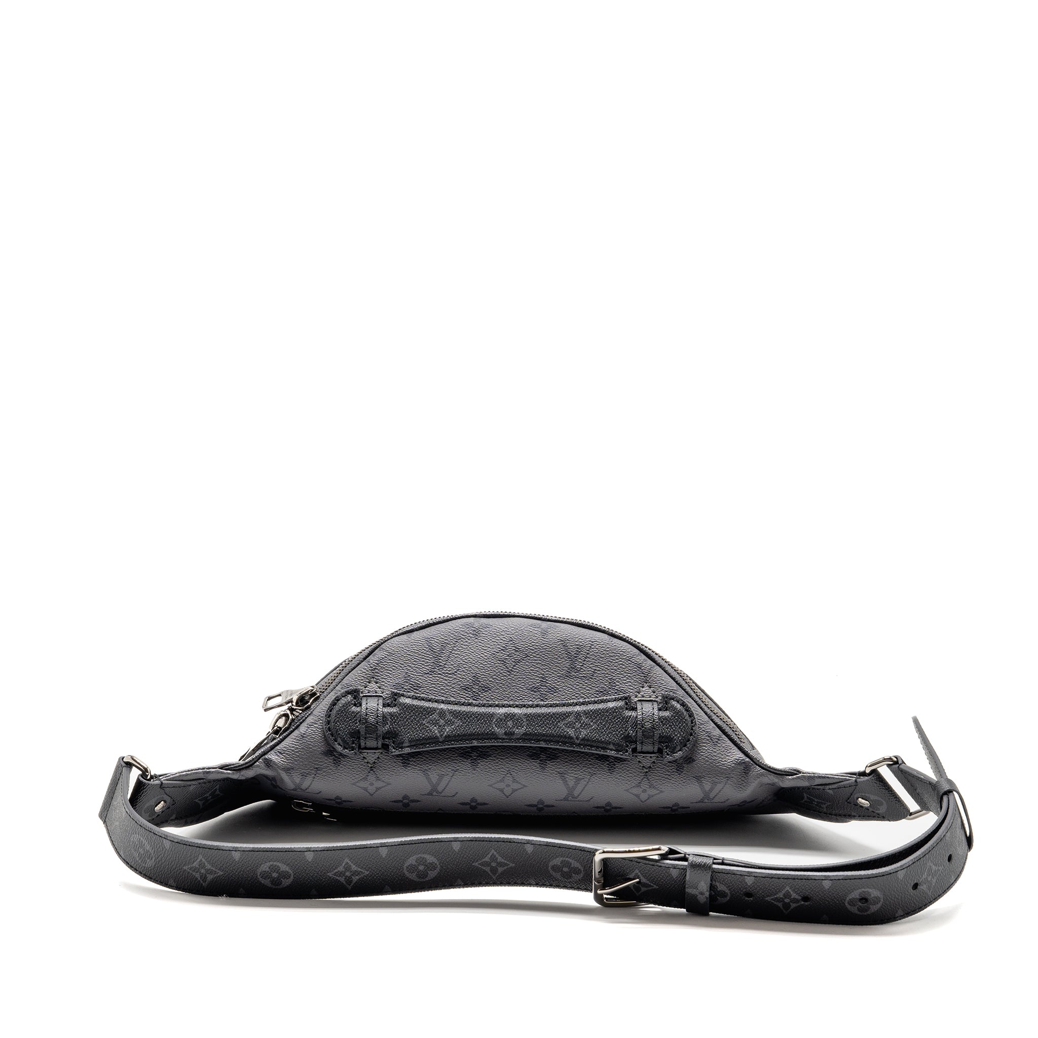 LOUIS VUITTON X YAYOI KUSAMA REVERSE MONOGRAM ECLIPSE MAXI BUMBAG CANVAS GREY/ MULTICOLOUR DARK SILVER HARDWARE