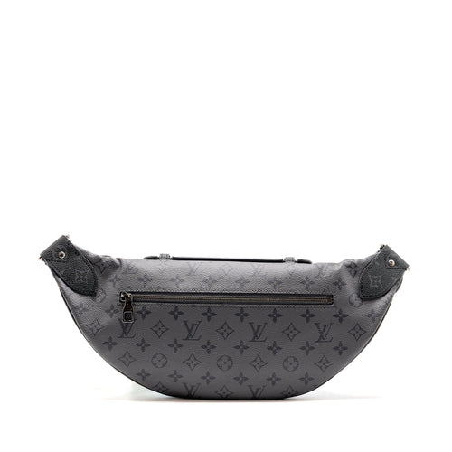 LOUIS VUITTON X YAYOI KUSAMA REVERSE MONOGRAM ECLIPSE MAXI BUMBAG CANVAS GREY/ MULTICOLOUR DARK SILVER HARDWARE