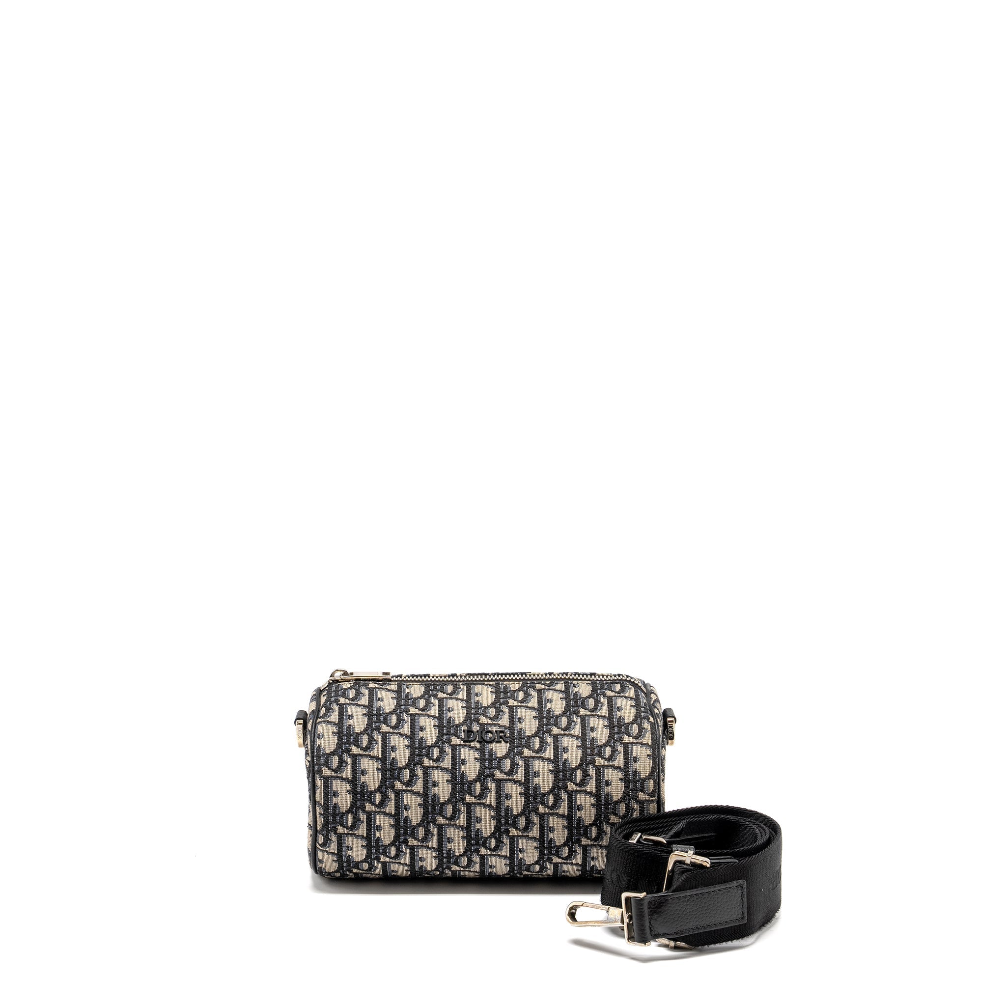 DIOR ROLLER MESSENGER BAG BLUE OBLIQUE JACQUARD SHW
