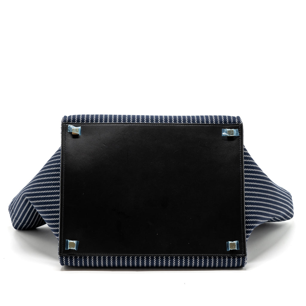 CELINE PHANTOM LUGGAGE BAG CANVAS /  LEATHER DARK BLUE / BLACK GHW