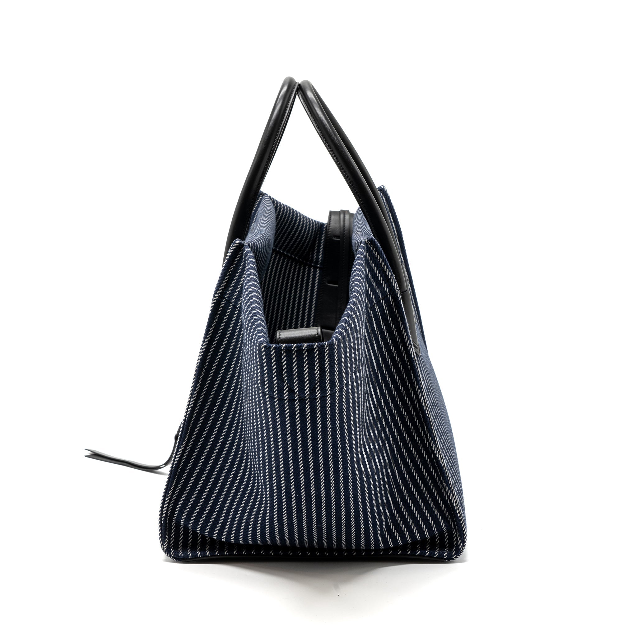 CELINE PHANTOM LUGGAGE BAG CANVAS /  LEATHER DARK BLUE / BLACK GHW