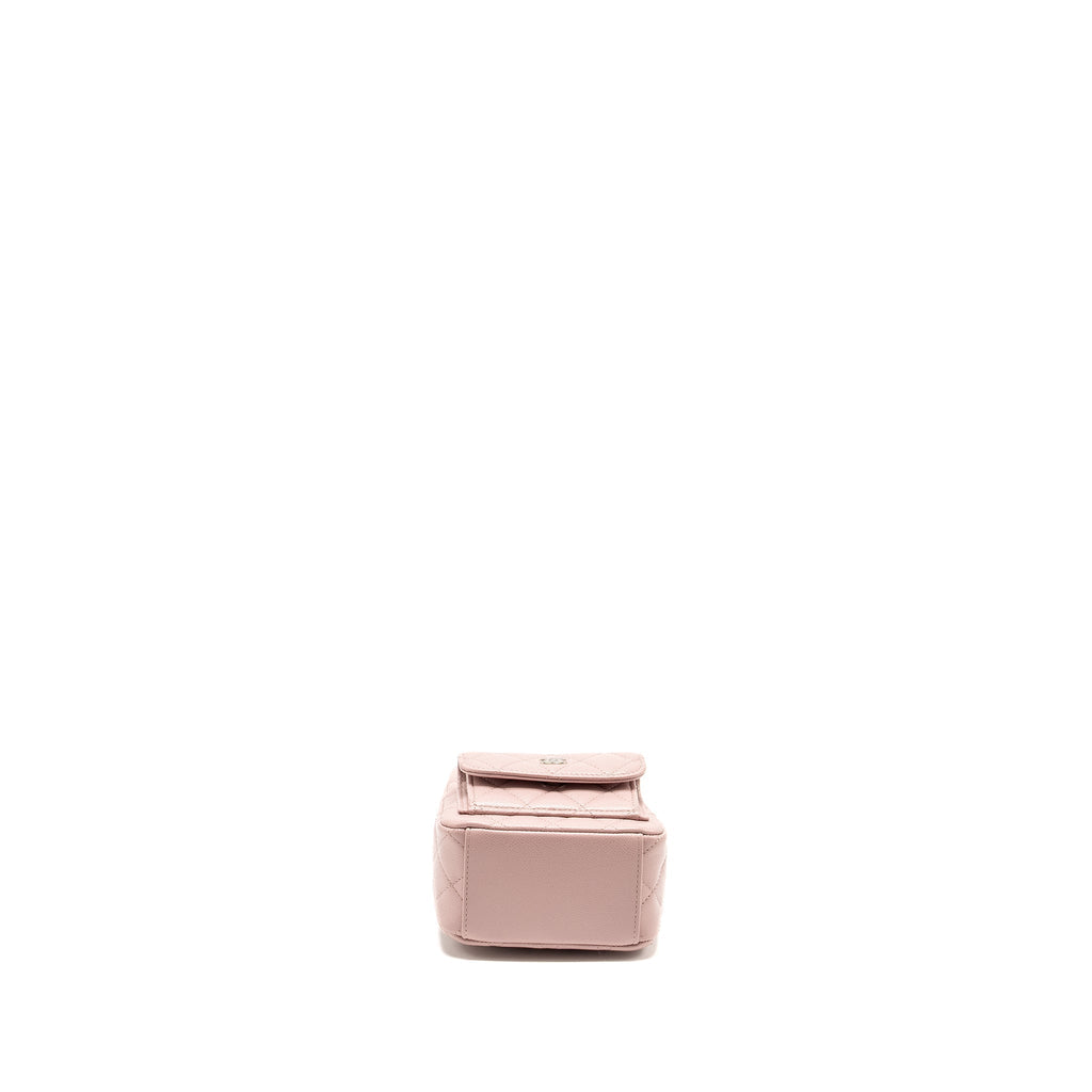 CHANEL 24P CLASSIC MINI BACKPACK CAVIAR LIGHT PINK SHW (MICROCHIP)