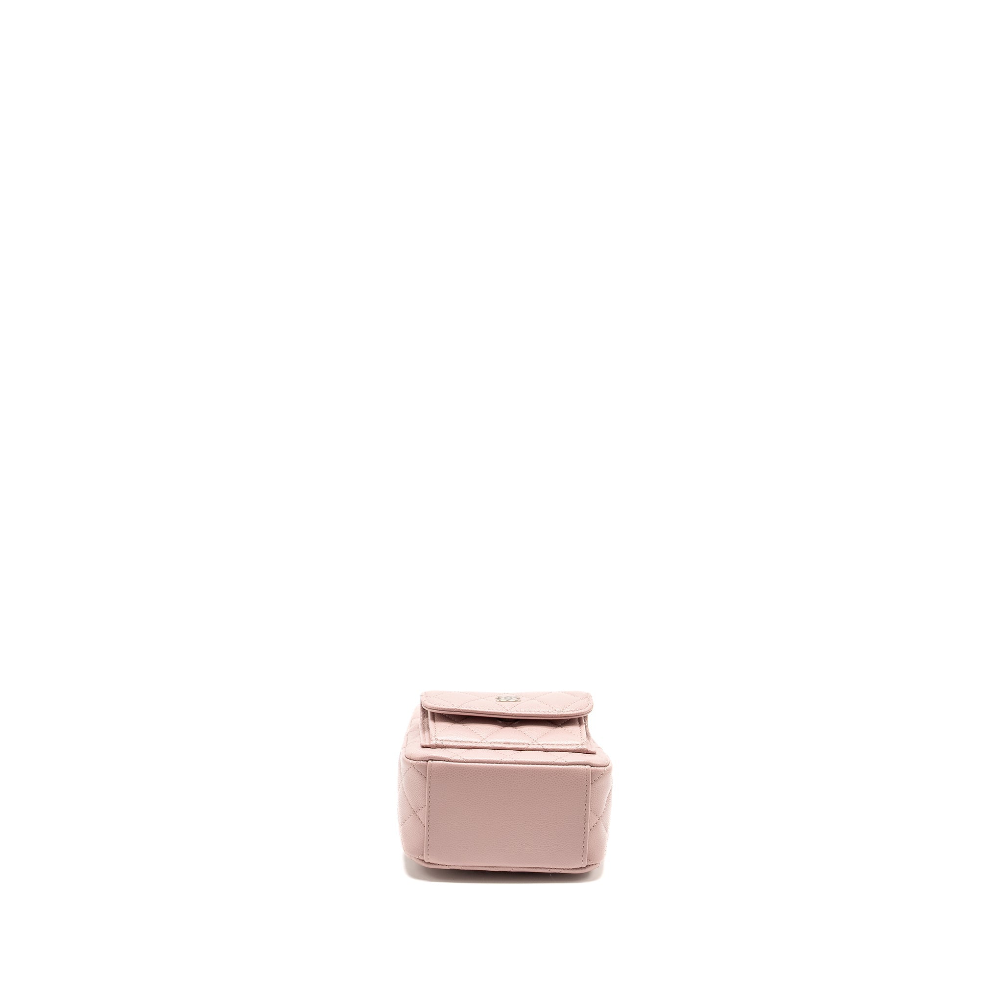CHANEL 24P CLASSIC MINI BACKPACK CAVIAR LIGHT PINK SHW (MICROCHIP)