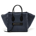 CELINE PHANTOM LUGGAGE BAG CANVAS /  LEATHER DARK BLUE / BLACK GHW