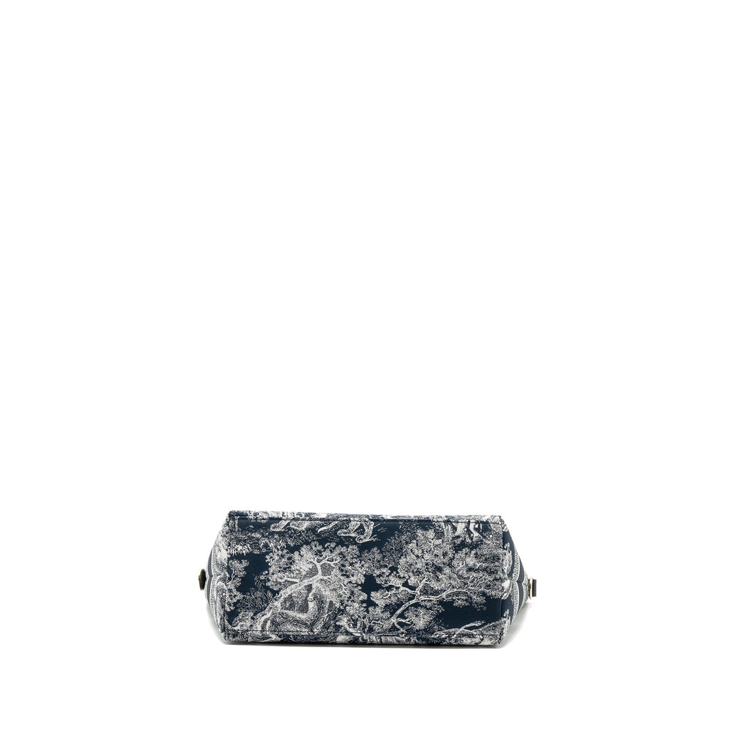 DIOR MEDIUM DIOR TRAVEL NOMAD POUCH FABRIC NAVY GHW