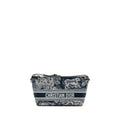 DIOR MEDIUM DIOR TRAVEL NOMAD POUCH FABRIC NAVY GHW