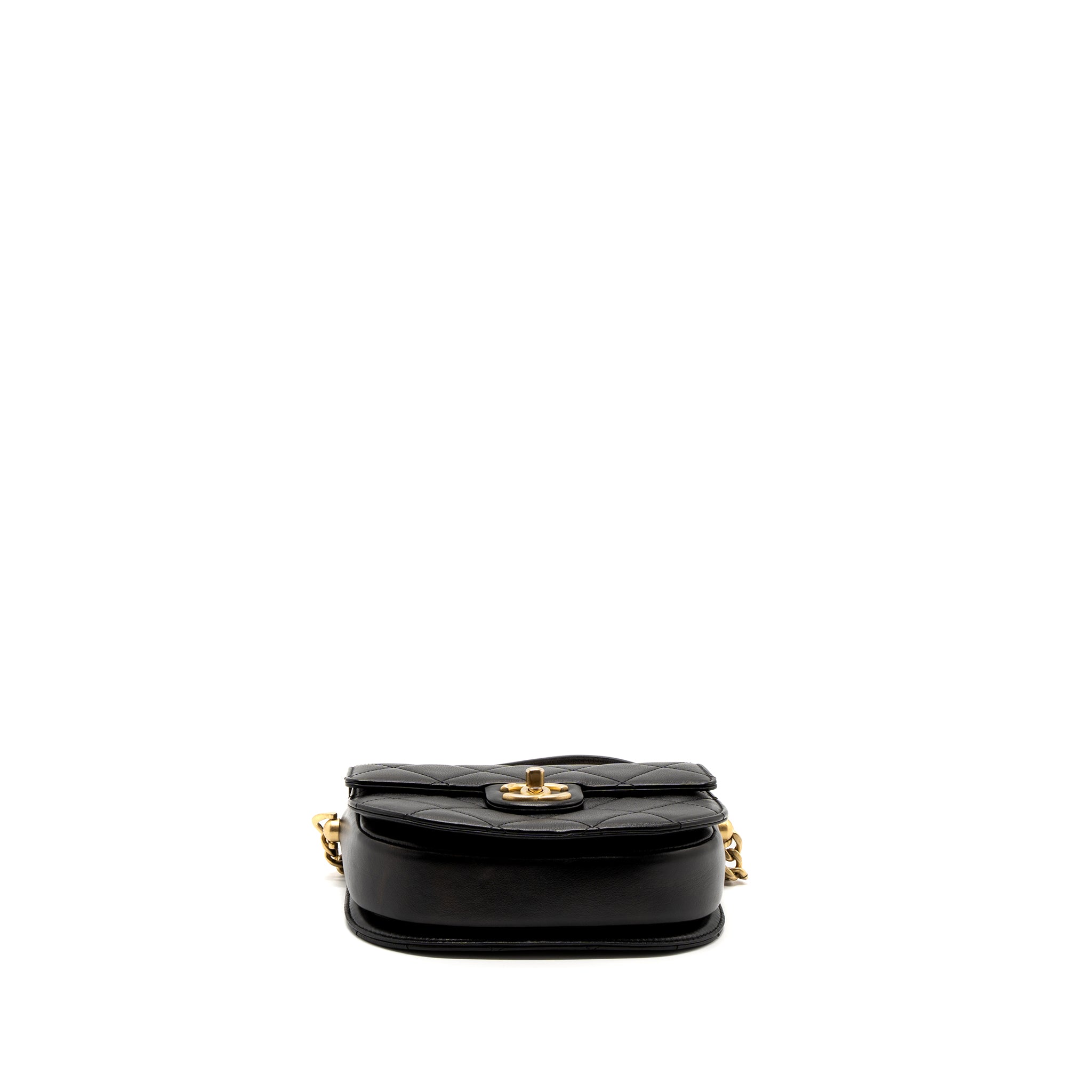 CHANEL MESSENGER BAG CALFSKIN BLACK GHW