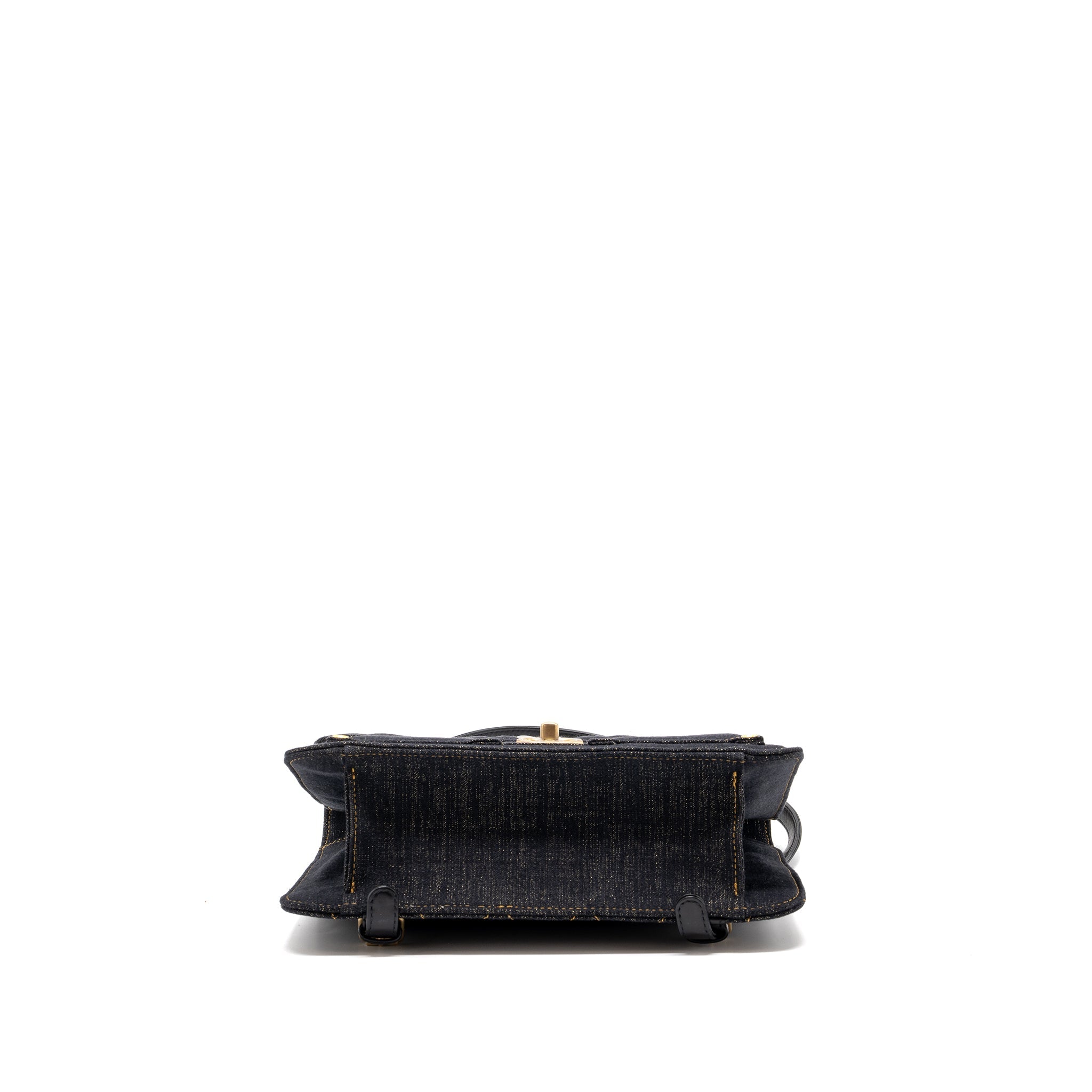 CHANEL 23S FLAP BACKPACK DENIM DARK BLUE BRUSHED GHW (MICROCHIP)