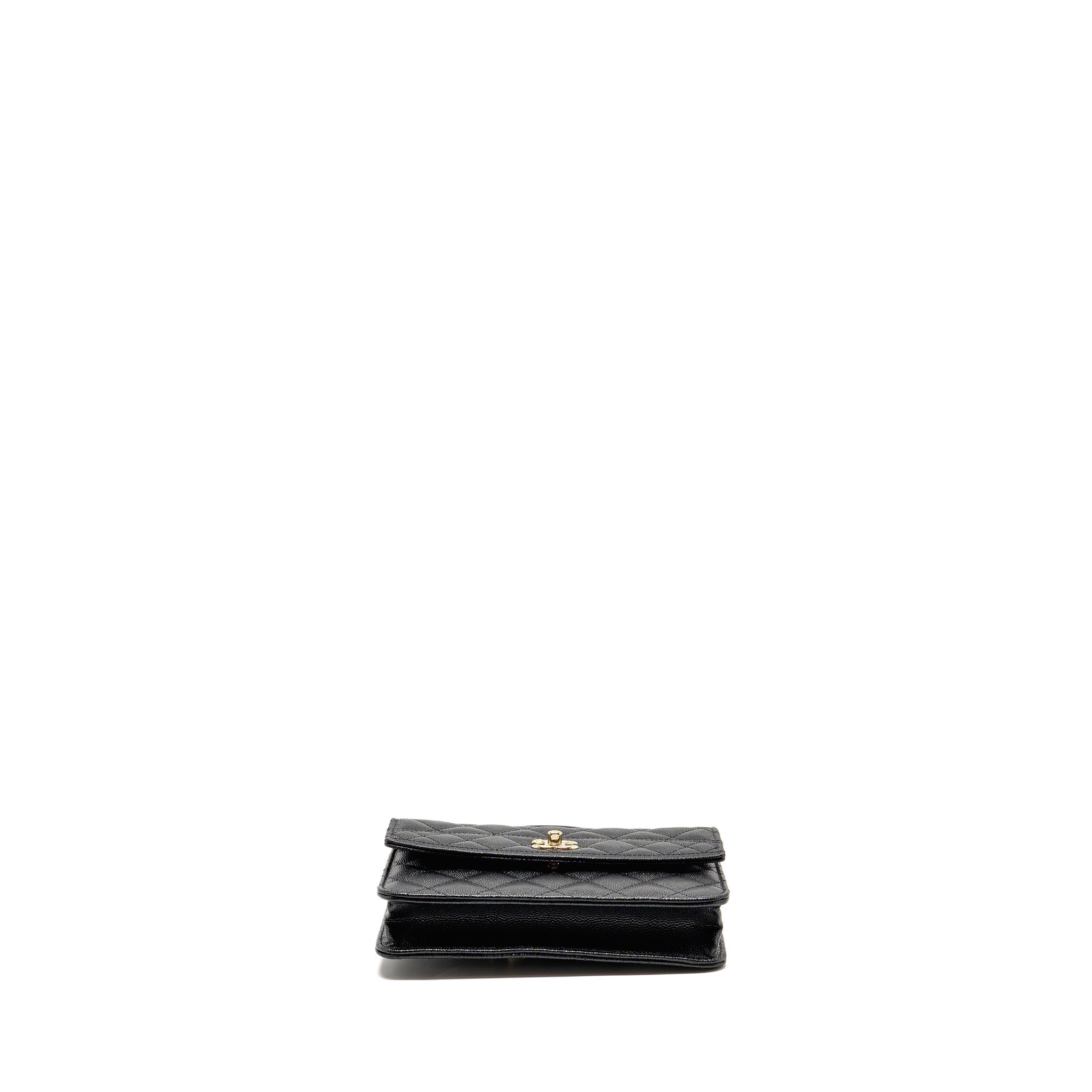 CHANEL 25C QUILTED CC TOP HANDLE MINI BACKPACK CAVIAR BLACK LGHW (MICROCHIP)