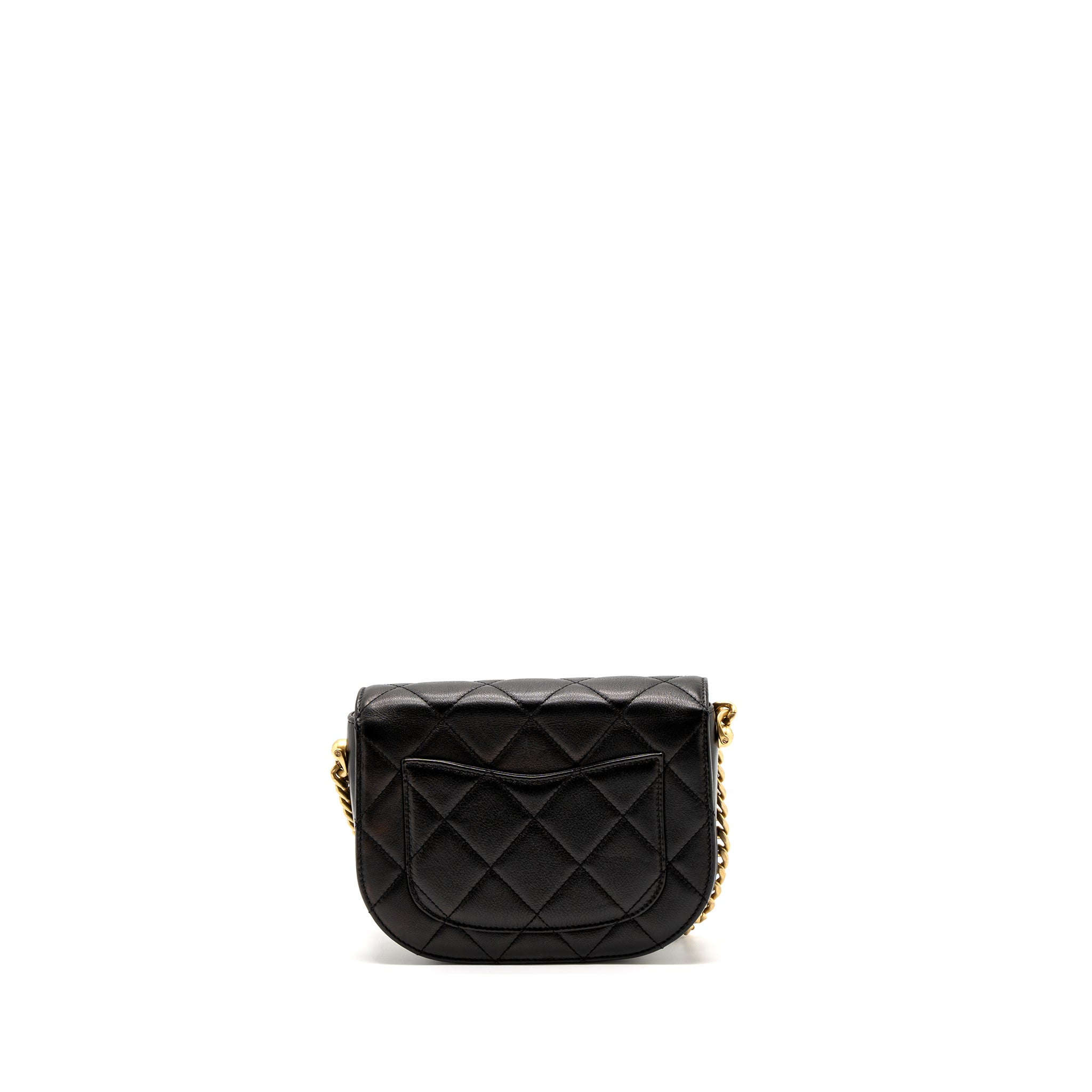 CHANEL MESSENGER BAG CALFSKIN BLACK GHW