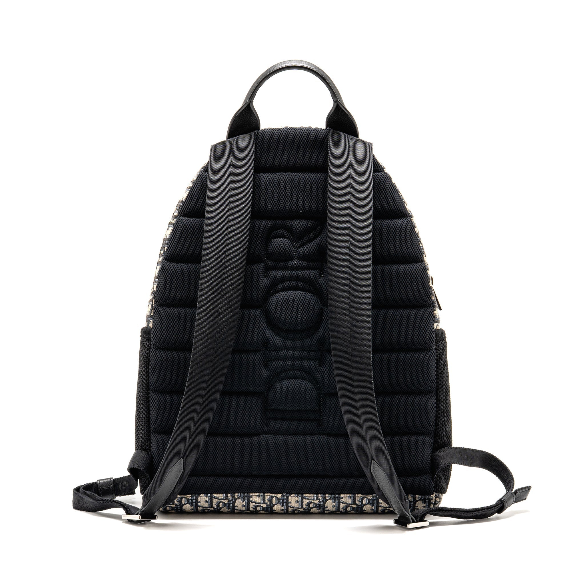 DIOR MEN’S BACKPACK DIOR OBLIQUE CANVAS / CALFSKIN BLUE / BLACK SHW
