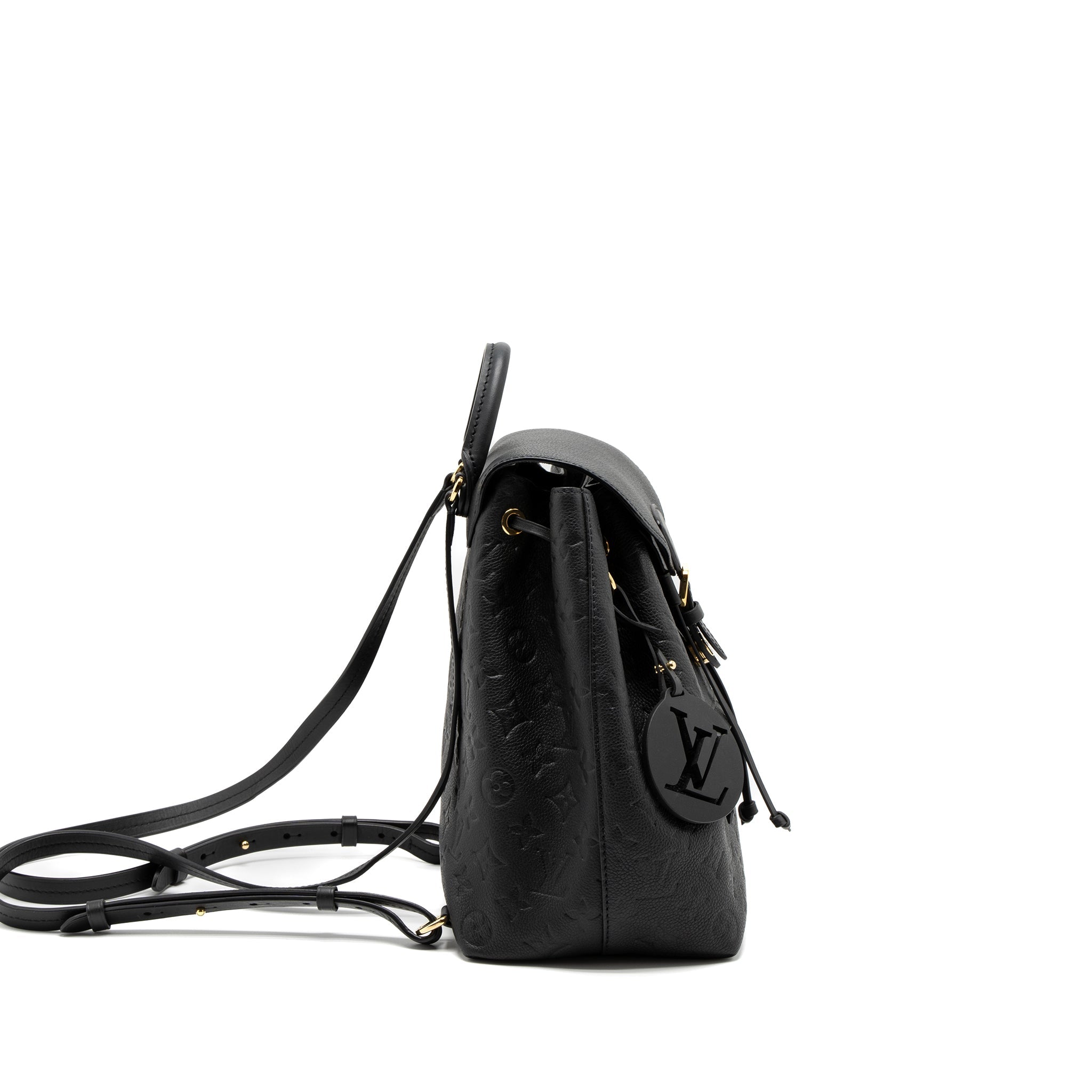 LOUIS VUITTON MONTSOURIS BACKPACK MONOGRAM EMPREINTE BLACK GHW (NEW VERSION)