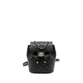 CHANEL QUILTED MINI BACKPACK CAVIAR BLACK LGHW (MICROCHIP)