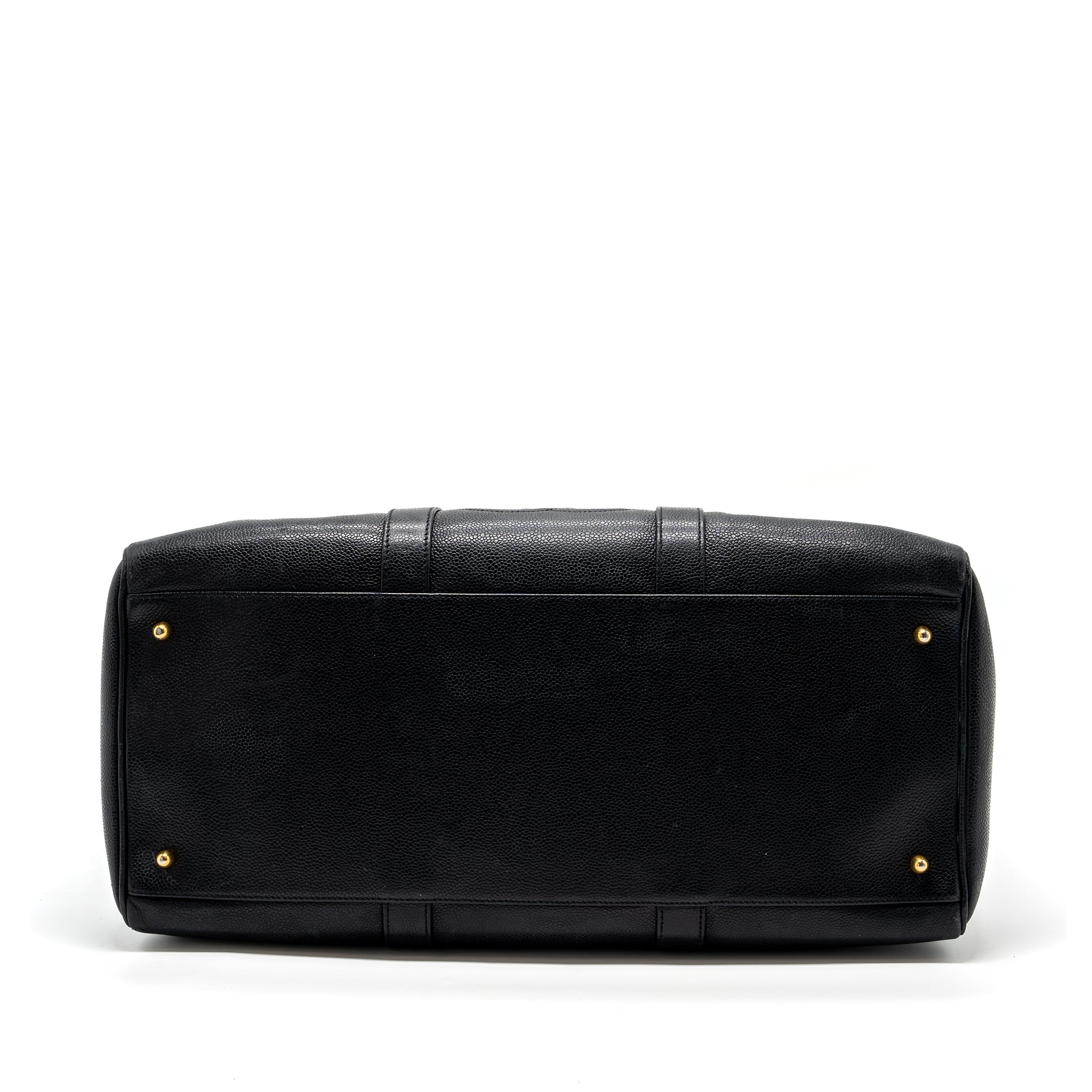 CHANEL VINTAGE TRAVEL BAG CAVIAR BLACK GHW