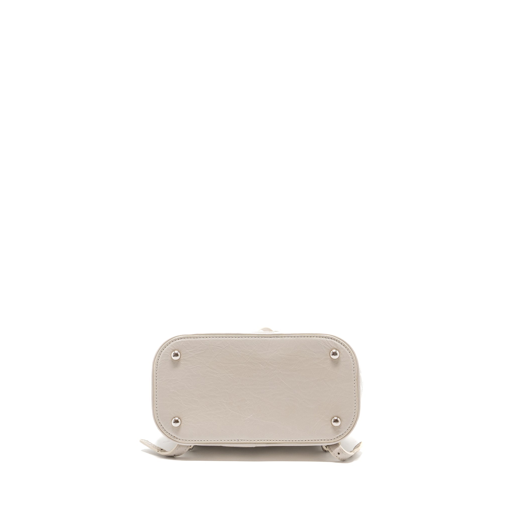 CHANEL TRANSPARENT BACKPACK PVC/SHINY CALFSKIN WHITE SHW