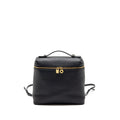 LORO PIANA EXTRA POCKET BACKPACK L23.5 GRAINED CALFSKIN NAVY GHW