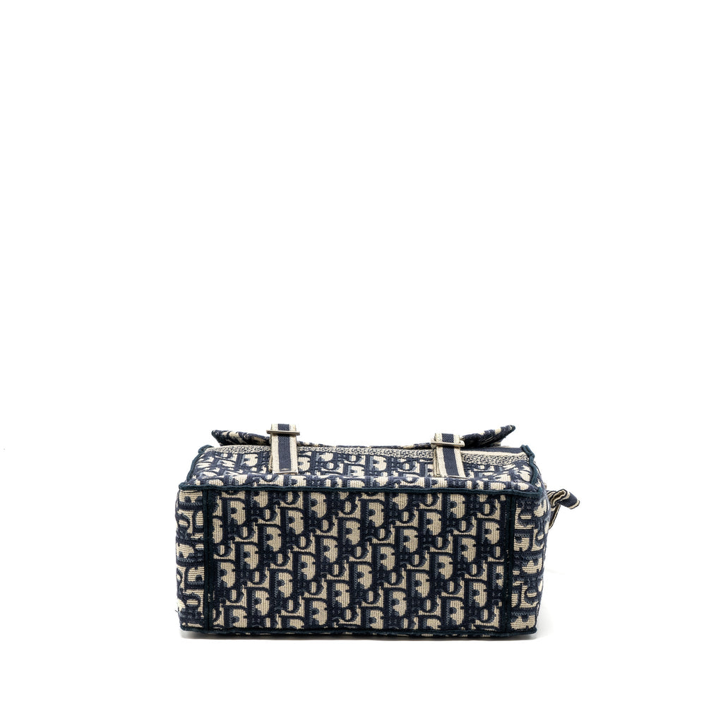 DIOR DIORCAMP MESSENGER BAG BLUE OBLIQUE EMBROIDERY SHW