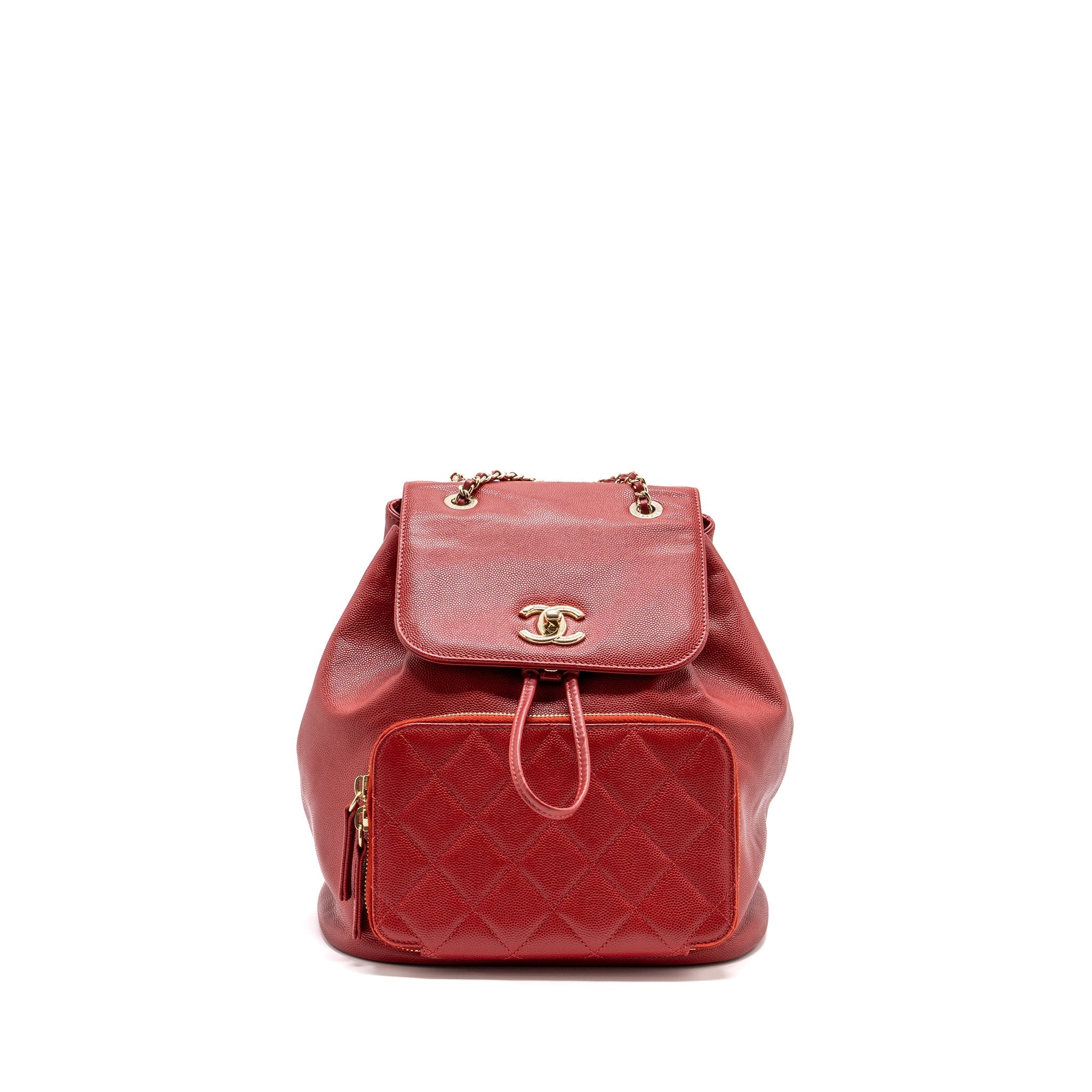 CHANEL AFFINITY BACKPACK CAVIAR RED GHW