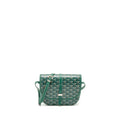 GOYARD BELVEDERE PM MESSENGER BAG GOYARDLINE CANVAS GREEN SHW