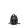 CHANEL 22S CANDY CHAINS MINI BUCKET BACKPACK LAMBSKIN BLACK GHW (MICROCHIP)