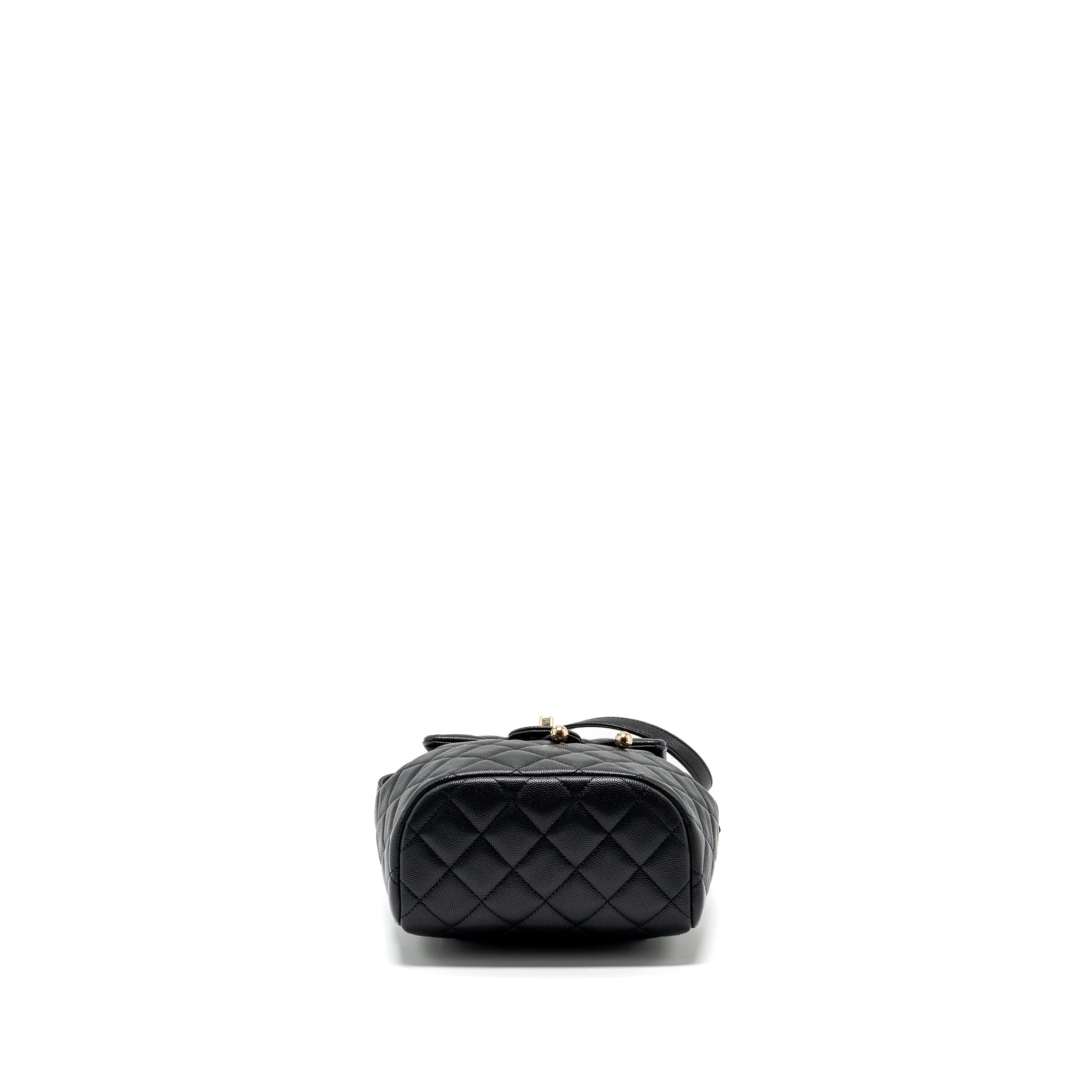 CHANEL 23S MINI BACKPACK CAVIAR BLACK LGHW (MICROCHIP)