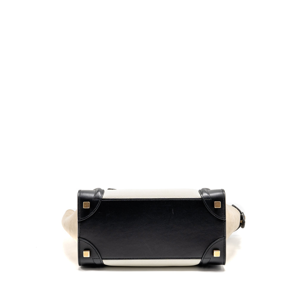 CELINE MICRO LUGGAGE BAG CALFSKIN WHITE/MULTICOLOUR GHW