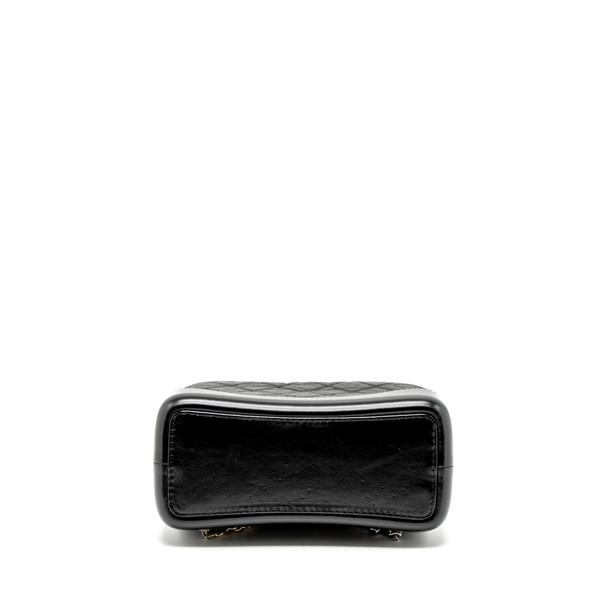 CHANEL SMALL GABRIELLE BACKPACK CALFSKIN BLACK MULTICOLOUR HARDWARE (MICROCHIP)