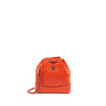 CHANEL SMALL GABRIELLE BACKPACK AGED CALFSKIN RED MULTICOLOUR HARDWARE