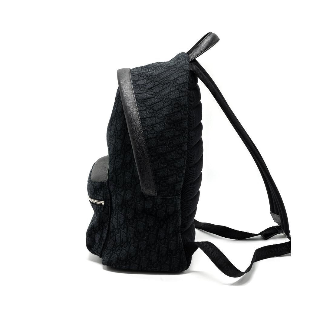 DIOR RIDER BACKPACK BLACK DIOR OBLIQUE JACQUARD SHW
