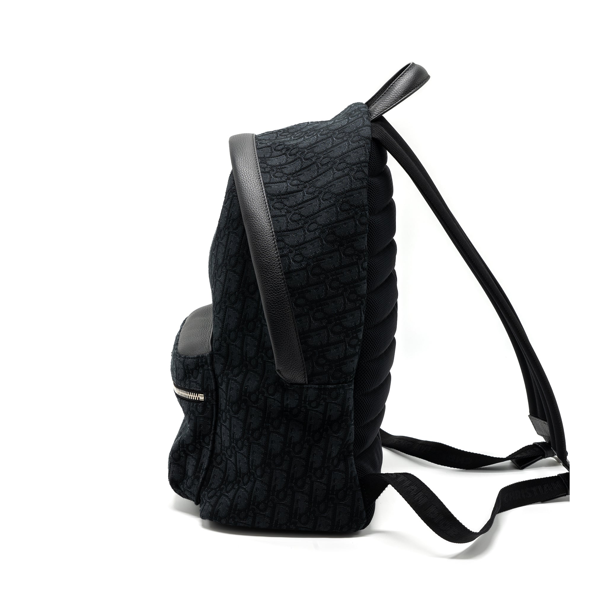 DIOR RIDER BACKPACK BLACK DIOR OBLIQUE JACQUARD SHW