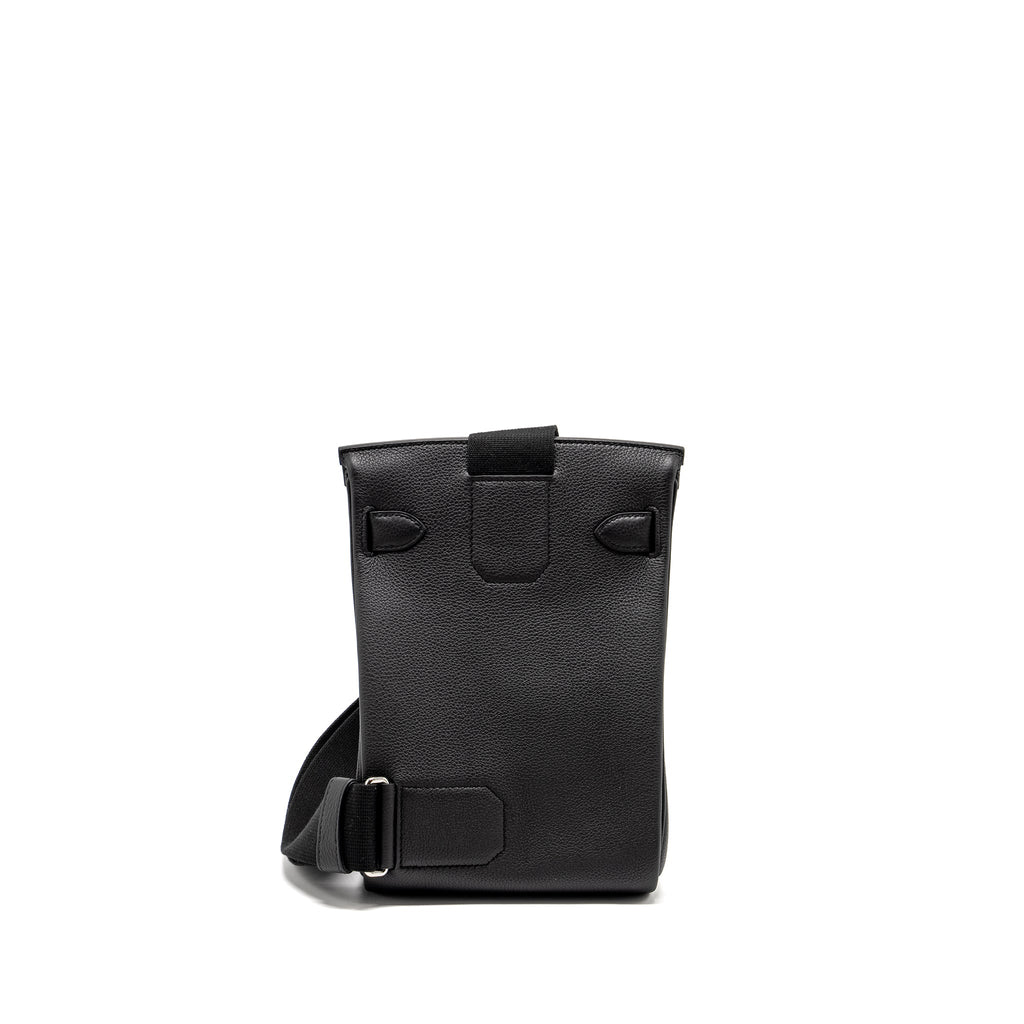 HERMES SPECIAL ORDER HAC A DOS PM BACKPACK TOGO BLACK/BLUE SAPPHIRE SHW