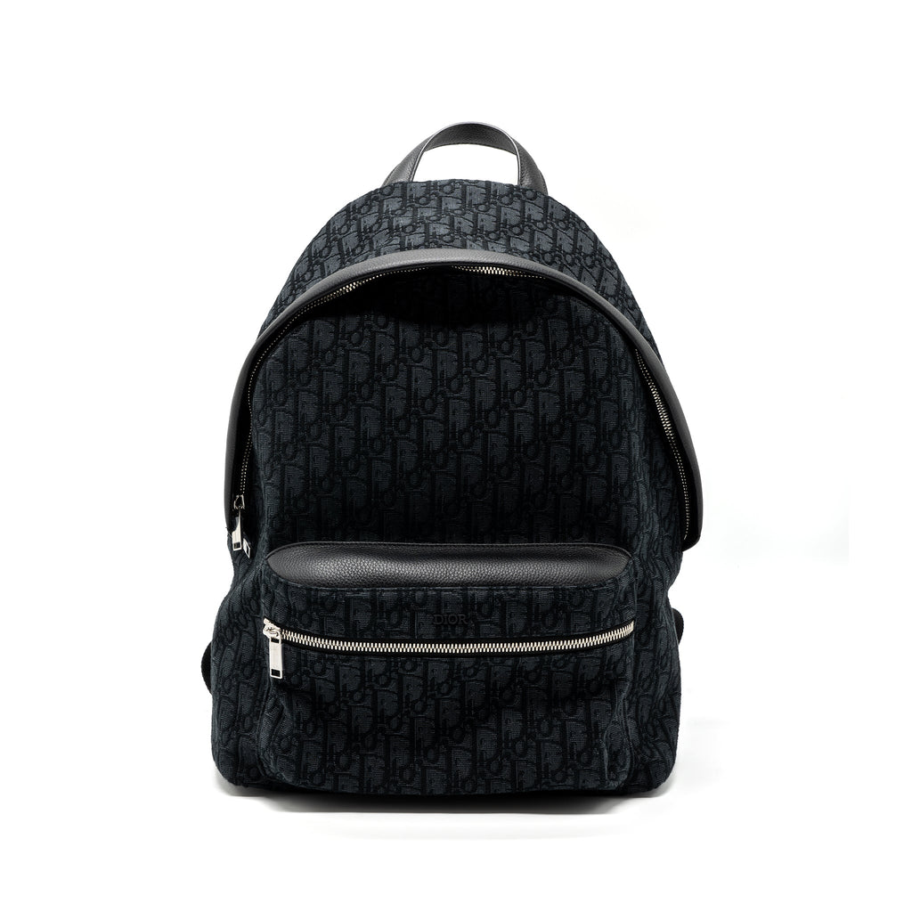 DIOR RIDER BACKPACK BLACK DIOR OBLIQUE JACQUARD SHW