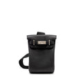 HERMES SPECIAL ORDER HAC A DOS PM BACKPACK TOGO BLACK/BLUE SAPPHIRE SHW