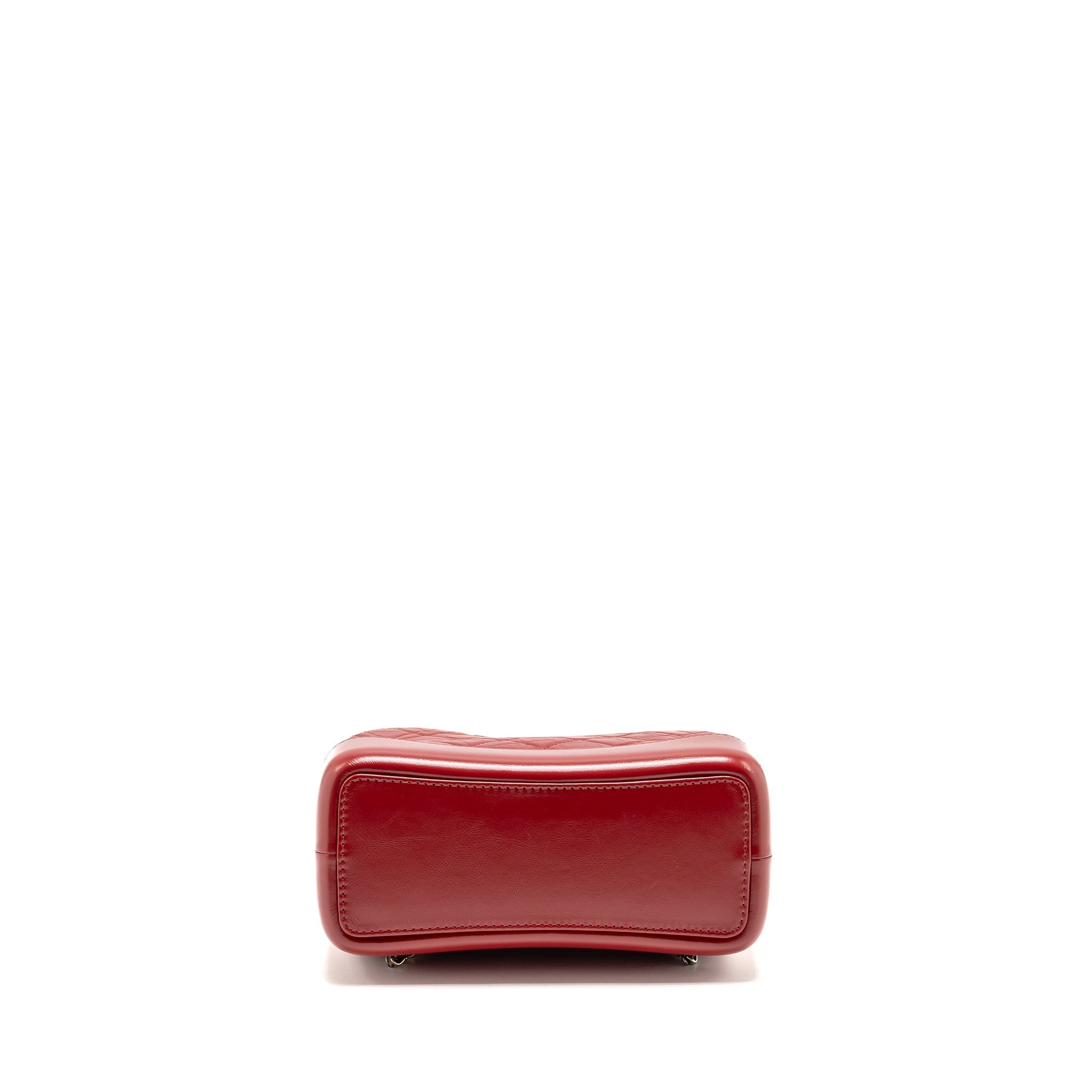CHANEL SMALL GABRIELLE BACKPACK CALFSKIN RED MULTICOLOUR HARDWARE