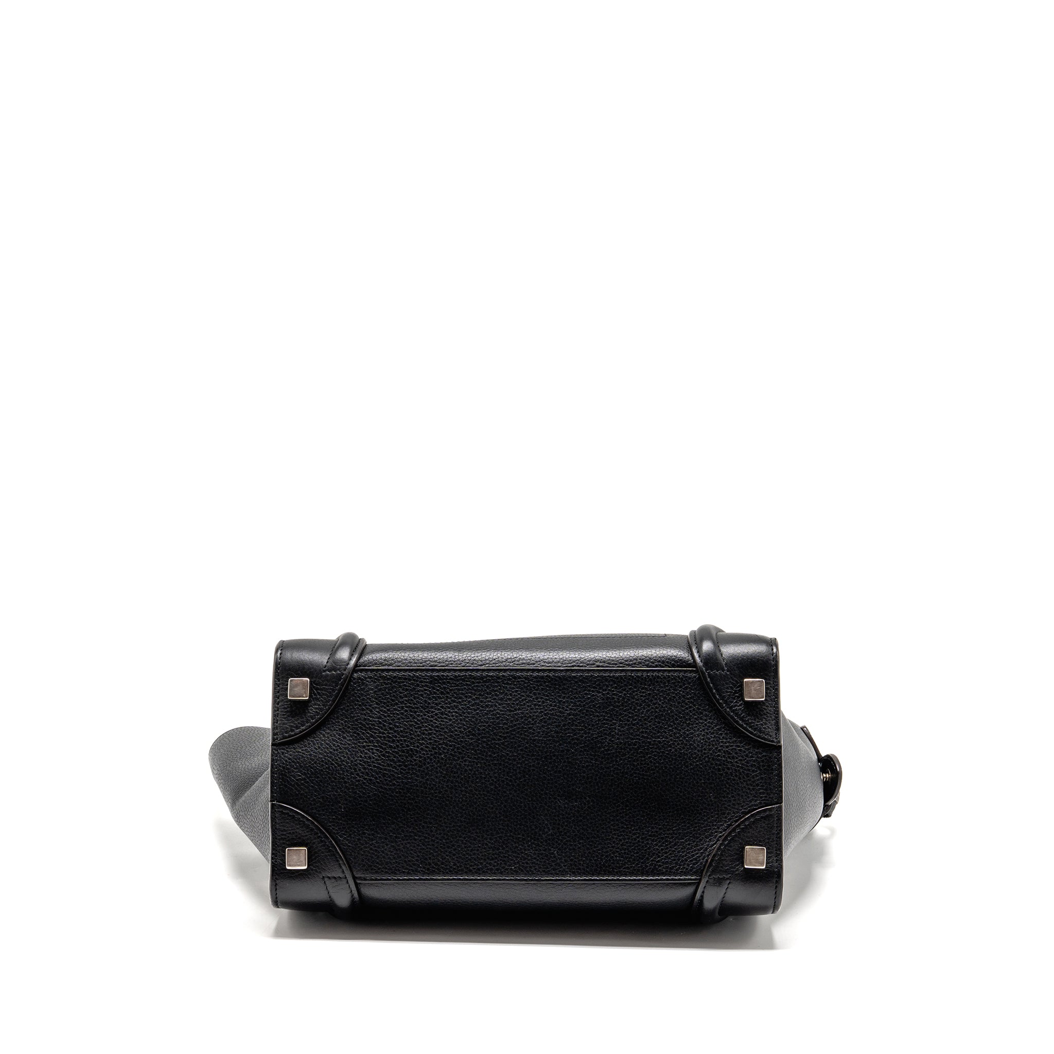 CELINE MICRO LUGGAGE BAG CALFSKIN BLACK SHW