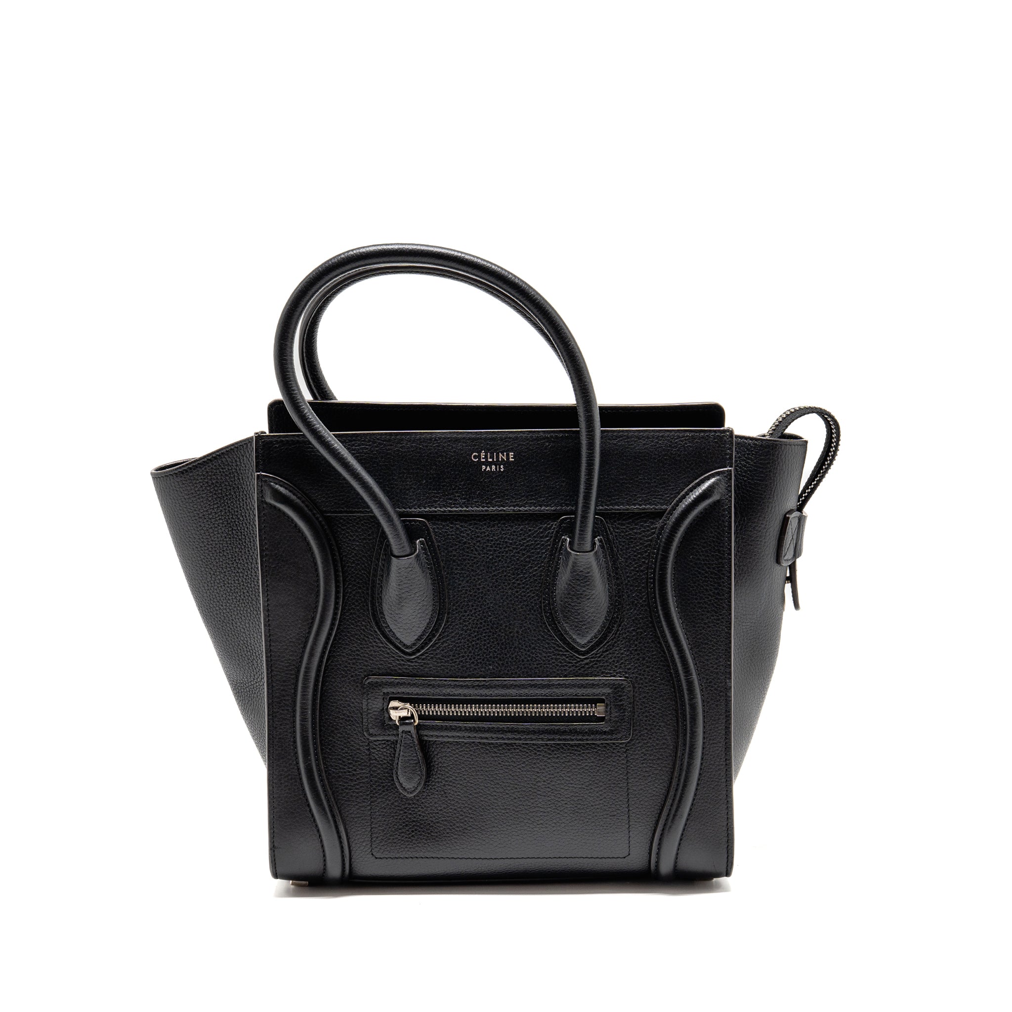 CELINE MICRO LUGGAGE BAG CALFSKIN BLACK SHW