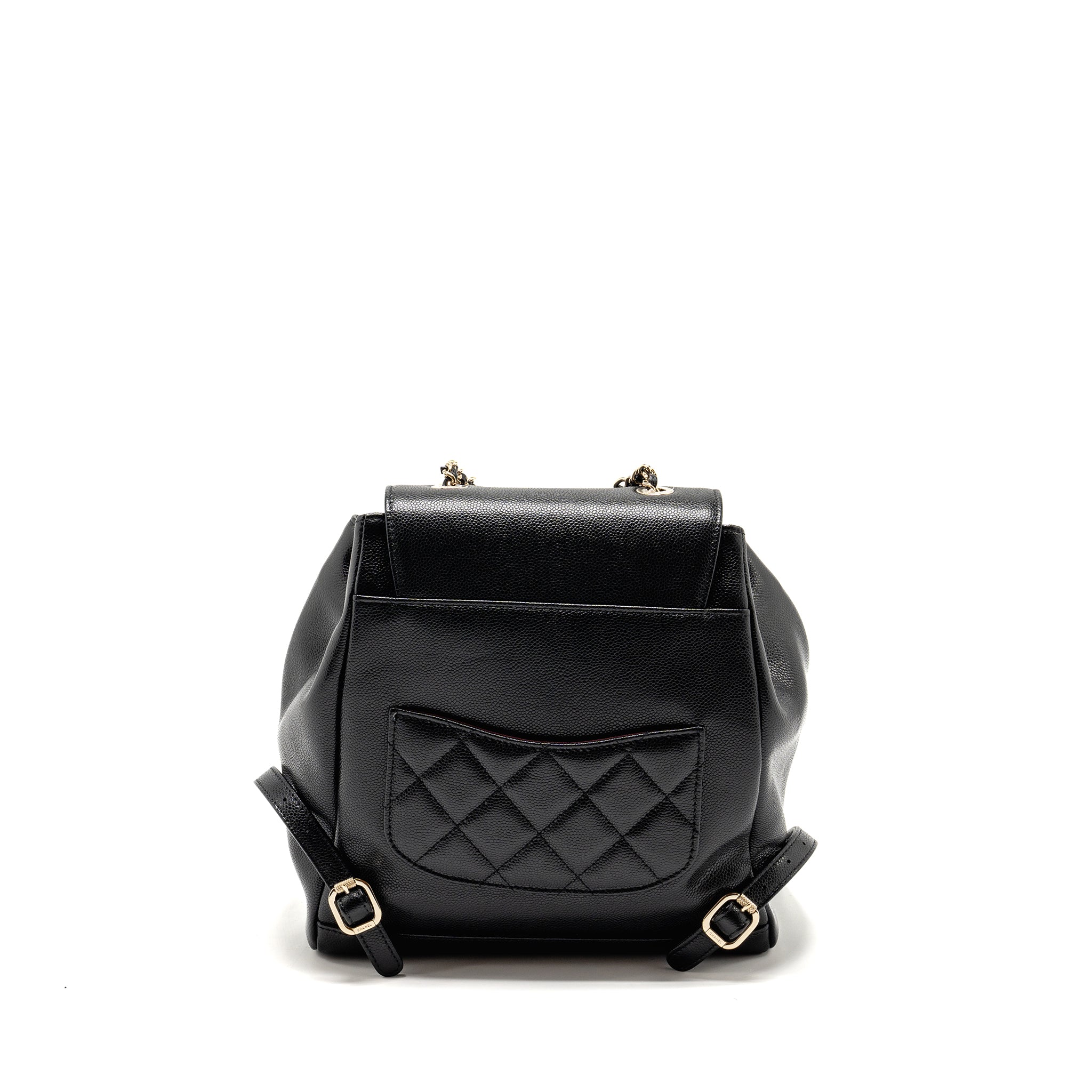 CHANEL AFFINITY BACKPACK CAVIAR BLACK LGHW (MICROCHIP)