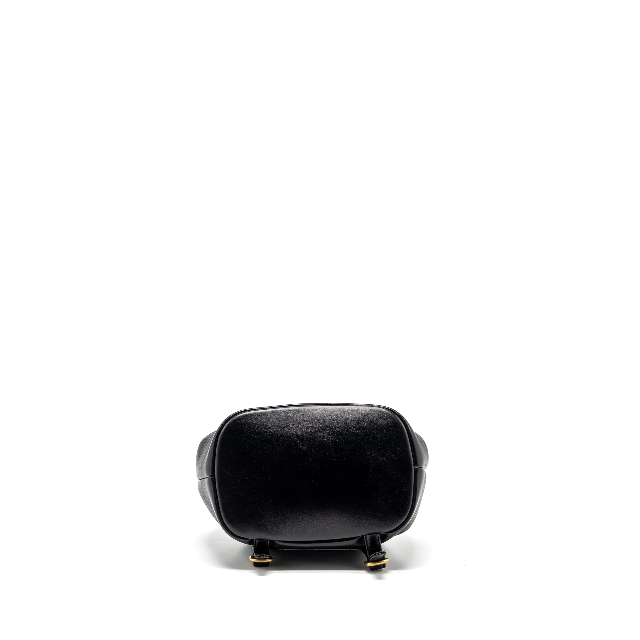 CHANEL 23K MINI BACKPACK LAMBSKIN BLACK GHW (MICROCHIP)