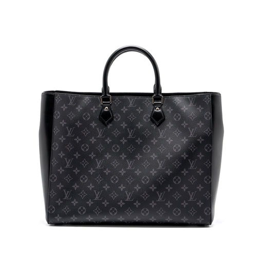 LOUIS VUITTON DOUBLE GRAND SAC MONOGRAM ECLIPSE CANVAS SHW