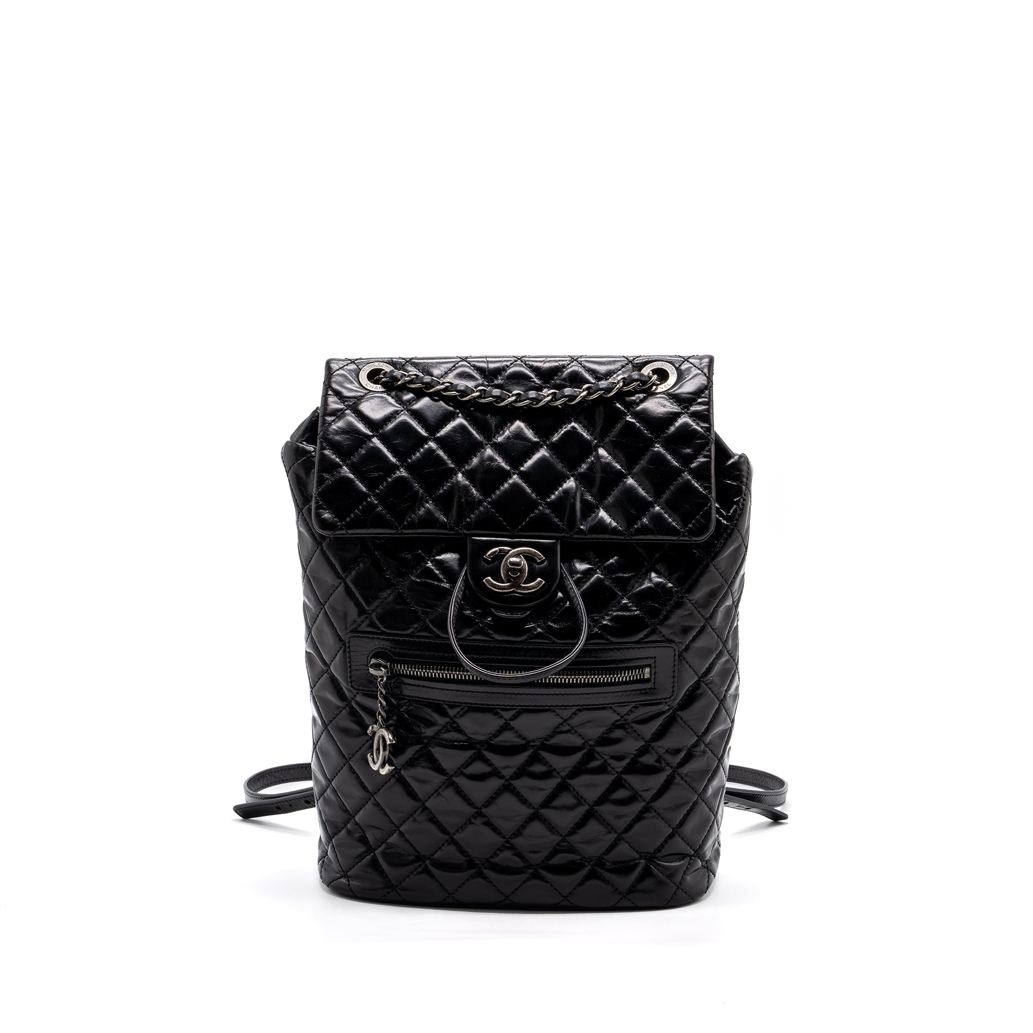 CHANEL LARGE QUILTED MOUNTAIN  BACKPACK CALFSKIN BLACK SHW