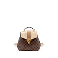 LOUIS VUITTON CLAPTON BACKPACK DAMIER EBENE/LIGHT PINK GHW