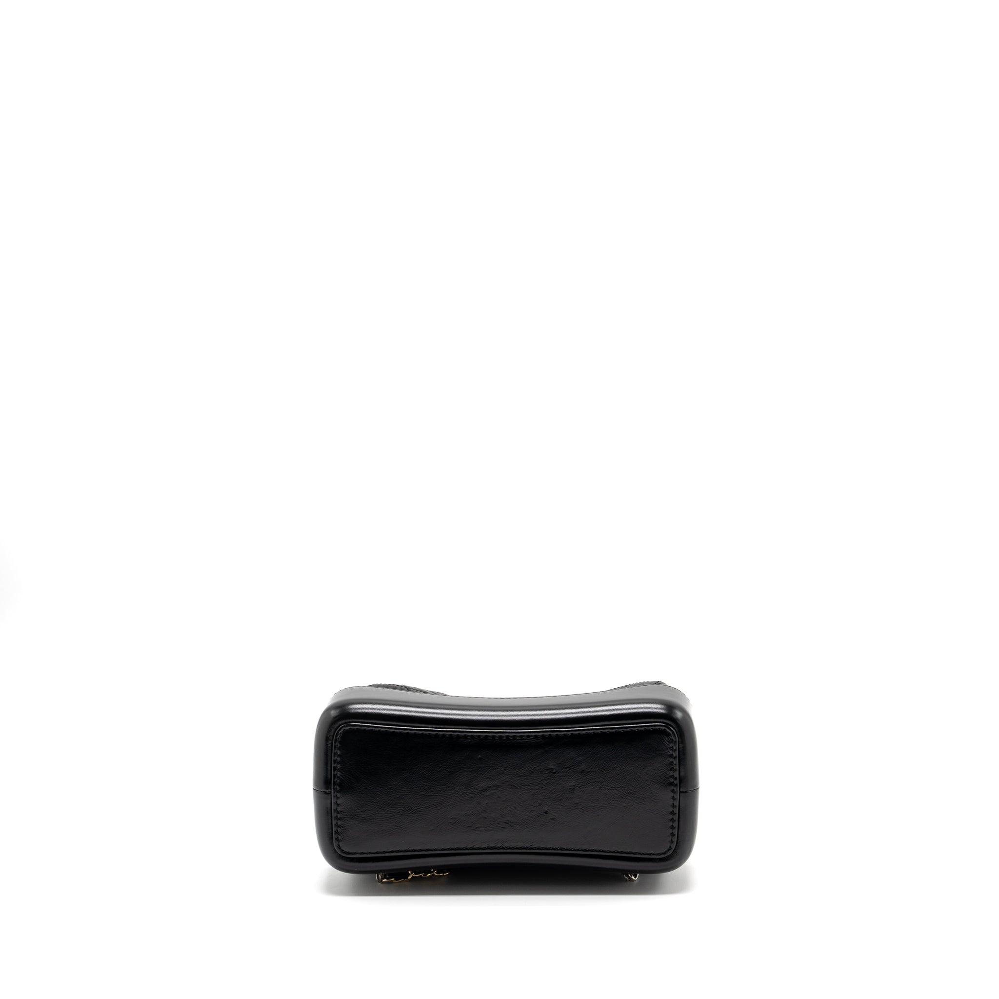 CHANEL SMALL GABRIELLE BACKPACK AGED CALFSKIN BLACK MULTICOLOUR HARDWARE(MICROCHIP)