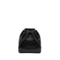 CHANEL SMALL GABRIELLE BACKPACK AGED CALFSKIN BLACK MULTICOLOUR HARDWARE(MICROCHIP)