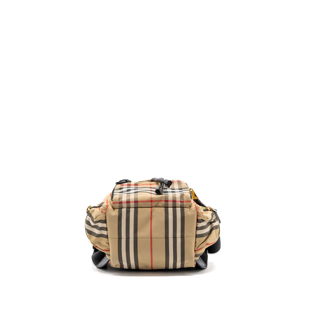 BURBERRY MINI BACKPACK NYLON MULTICOLOR GHW
