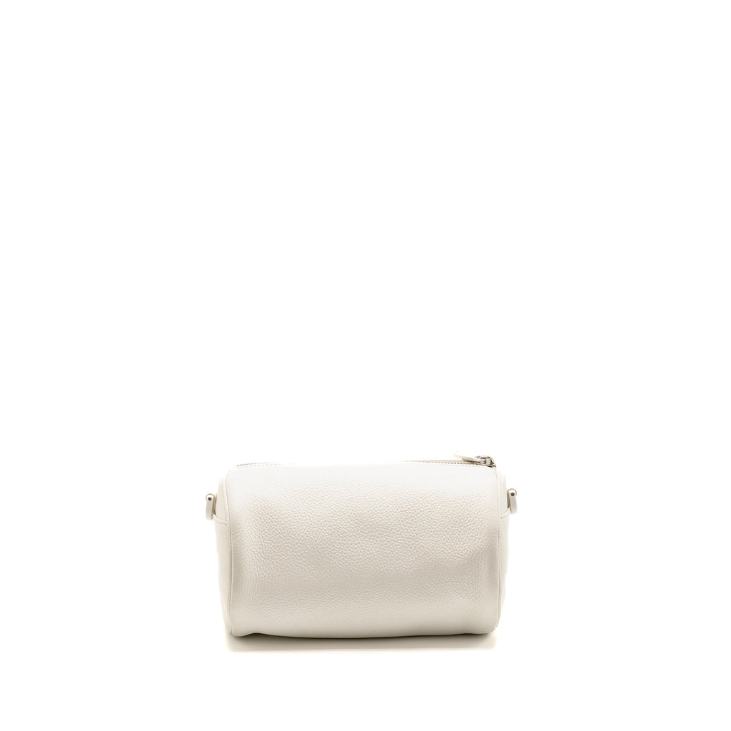 DIOR HOMME X DANIEL ARSHAM ROLLER MESSAGER BAG GRAINED CALFSKIN WHITE SHW